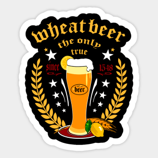 wheat beer - lovers Sticker